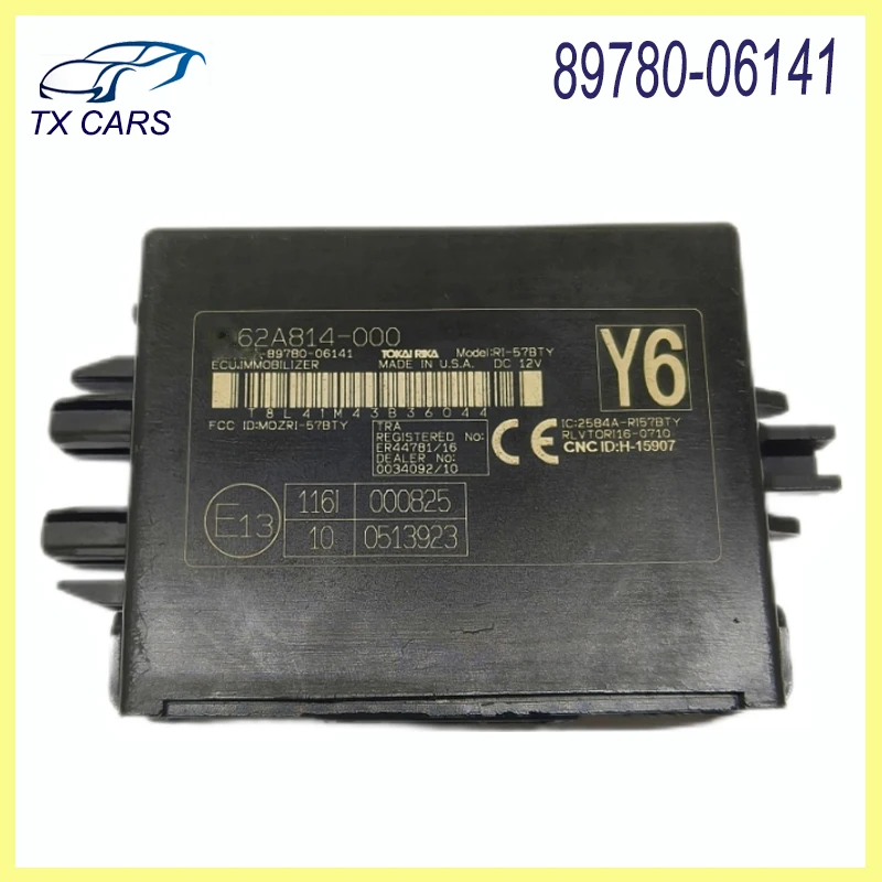 

89780-06141 ANTI THEFT ALARM IMMOBILIZER CONTROL MODULE UNIT For 2018 - 2023 TOYOTA CAMRY 62A814-000