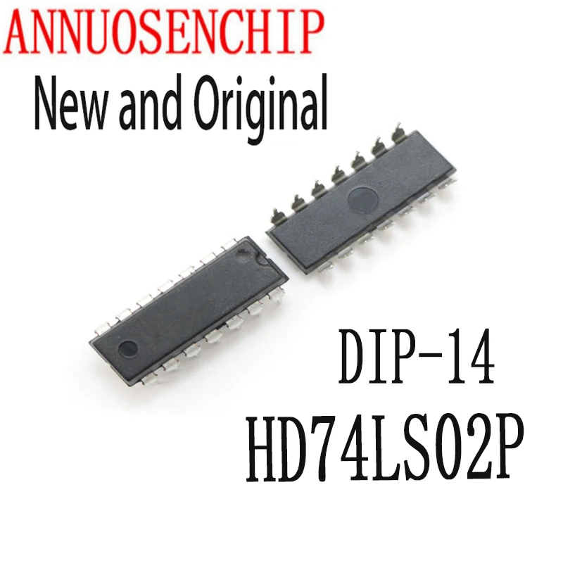 100PCS New And Original DIP14 HD74LS02 DIP SN74LS02N 74LS02 DIP-14 SN74LS02 IC HD74LS02P