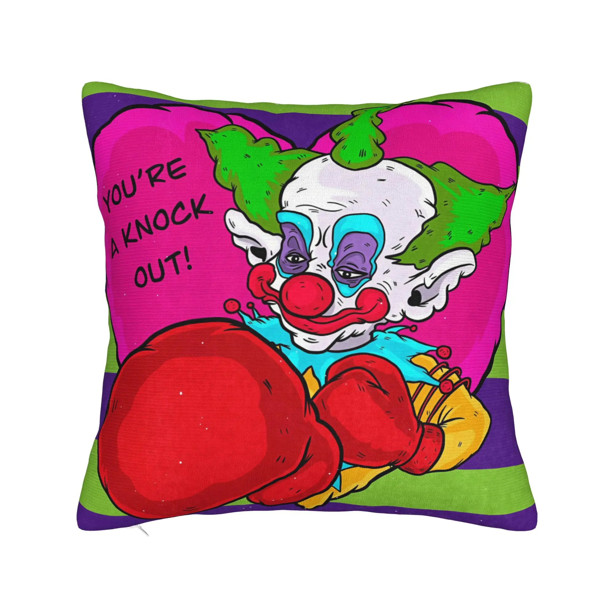 Killer Klowns From Outer Space Wax Pillow Case  Soft Pillow Cover For Couch Sofa Bedroom Novelty Pillowcases