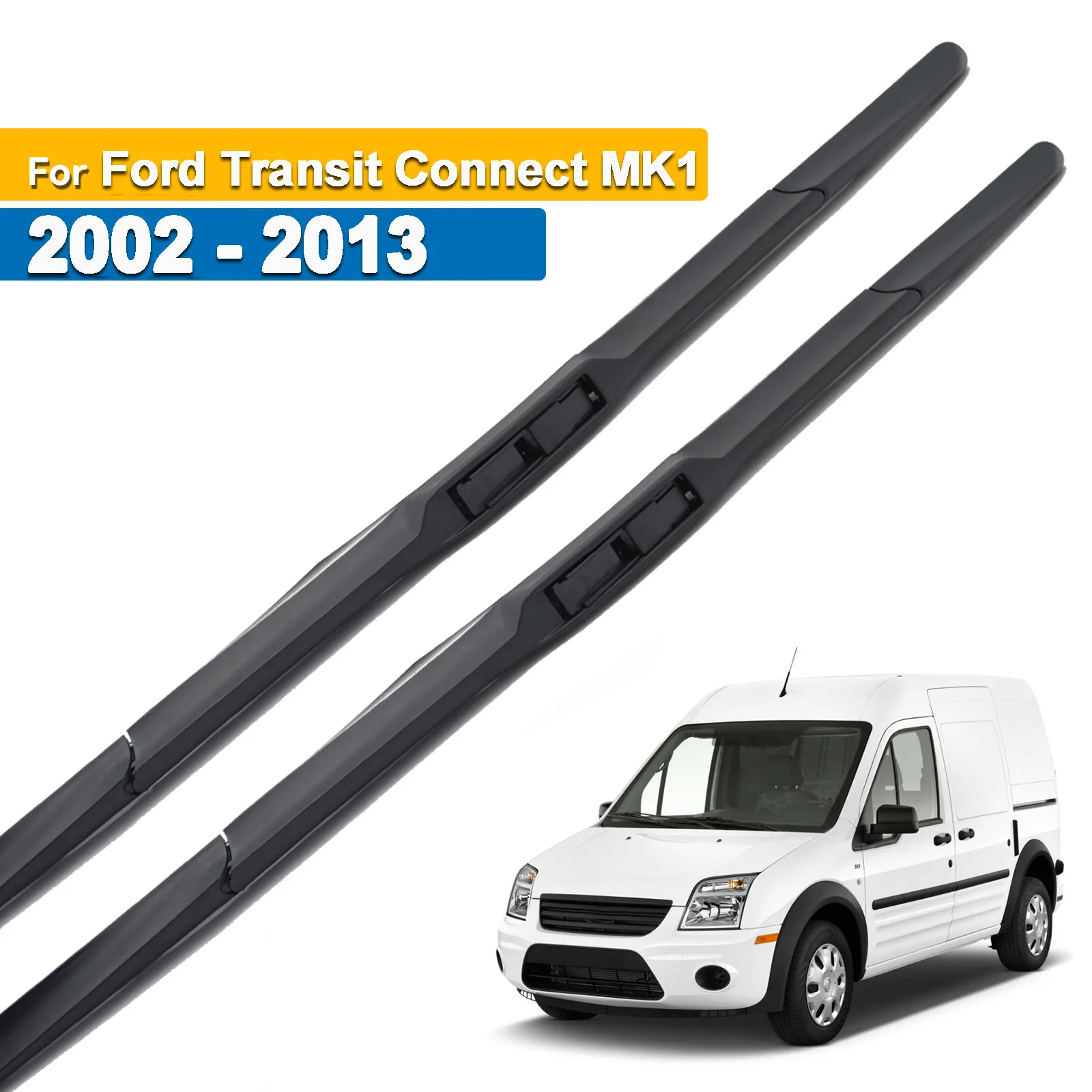 Escobillas Delanteras para Limpiaparabrisas Erick's para Ford Transit Connect MK1 2002-2013, Escobillas para Parabrisas, Limpiaparabrisas para Auto, 22"+20"