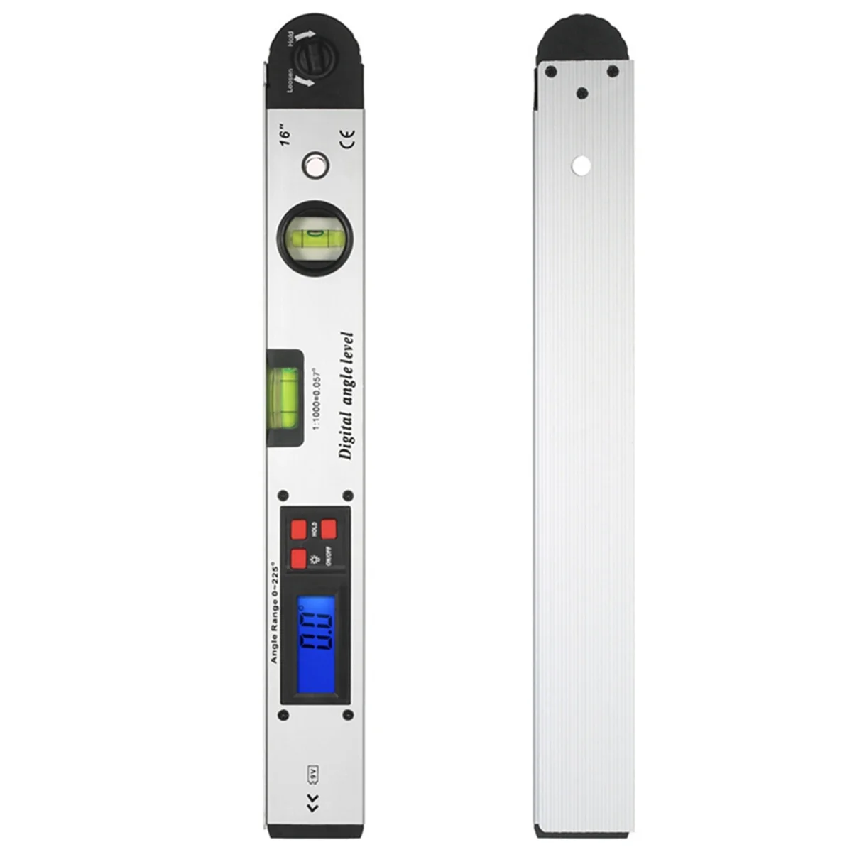 0-225° Digital Protractor Angle Finder Gauge Meter Electronic Goniometer Horizontal Vertical Angle Level Test Ruler