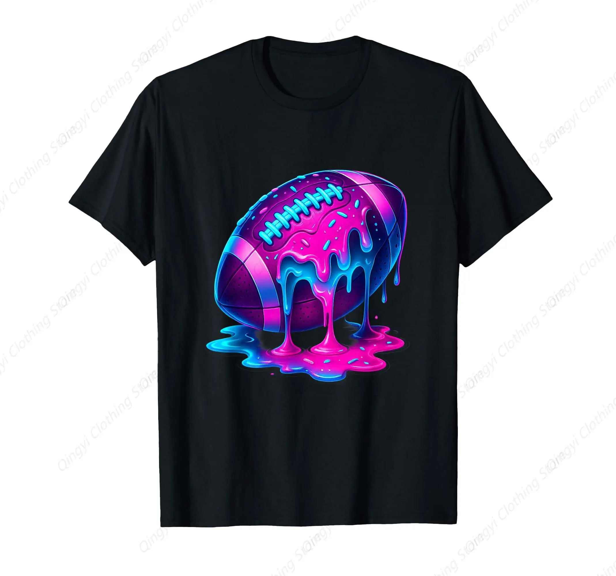 

Football Drip Ice Cream for Lineman Men Sprinkles T-Shirt