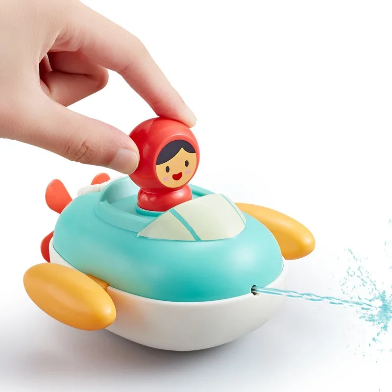 

Baby Bath Toy Wind Up Submarine Kids Toy Clockwork Floating Spray Toys For Children Swimming Pool Play Summer Water Game gift