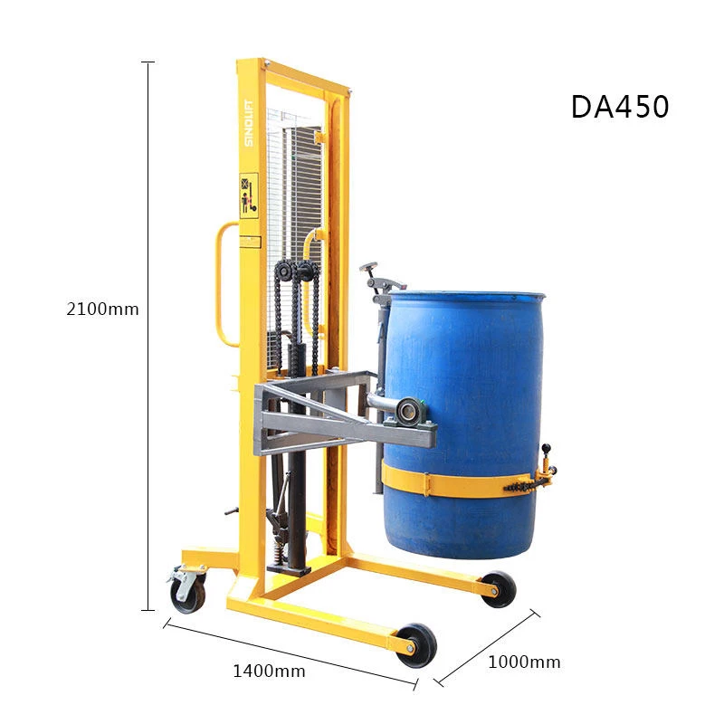 

Oil Drum Tipping Cart 1.5m Lifting Height 180° Tilting Capability with Electronic Scale Function Hand-Pushed Oil Dru(Customized)