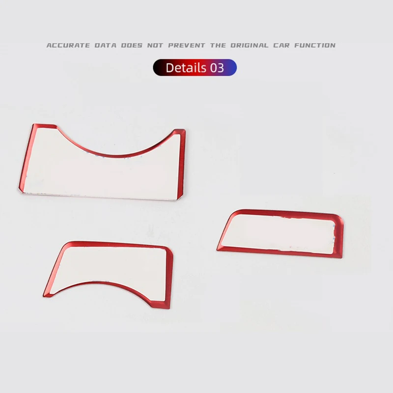 غطاء زر متعدد الوسائط بجهاز تحكم مركزي ، ملصق ترتر ، إكسسوارات حمراء لتويوتا راف 4 ، من من من الخارج ، من من من من الخارج ،