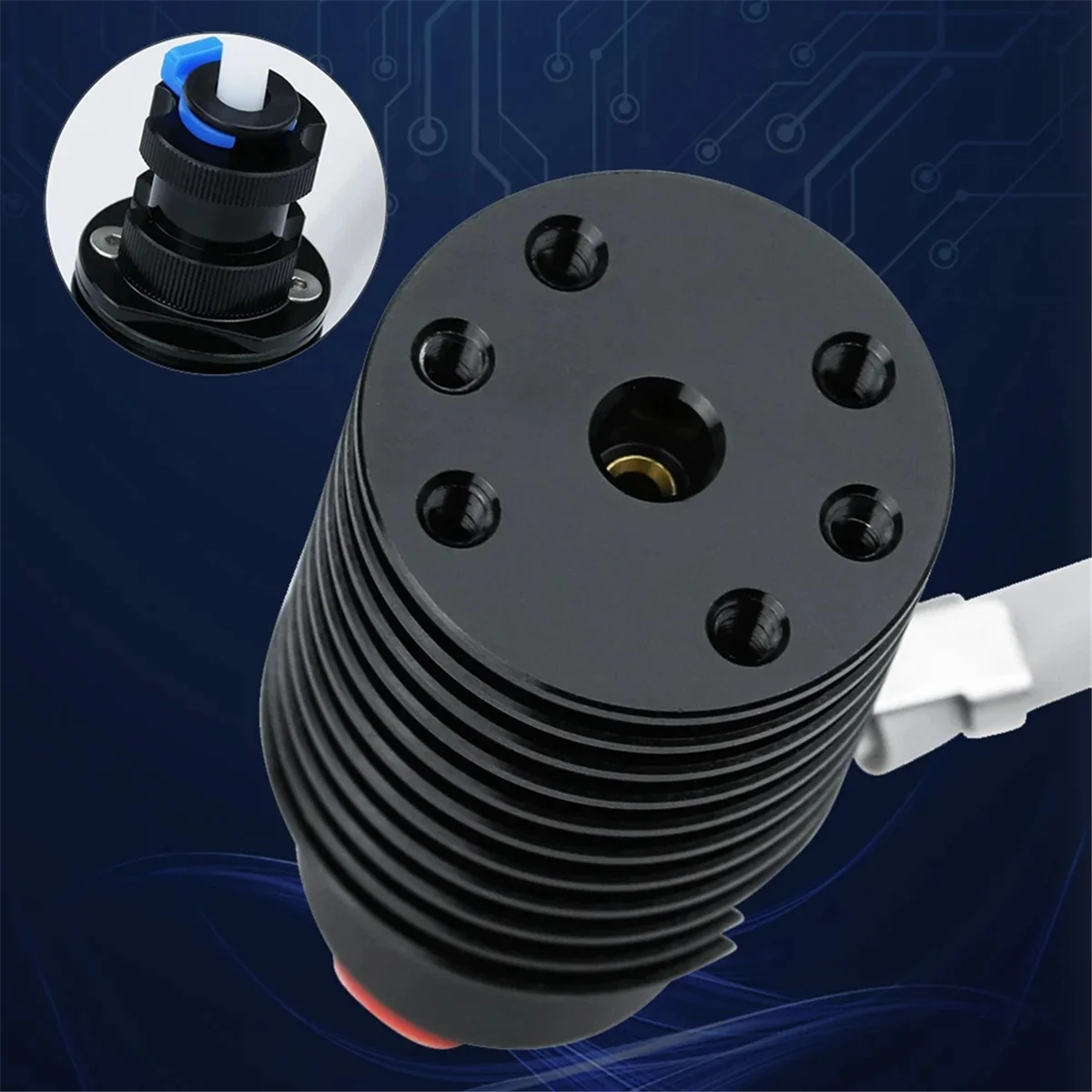 A49T For Hotend Kit V6 Radiator Brass Nozzle Ceramic Heating Core 104Nt Thermistor for 3D Printer Parts