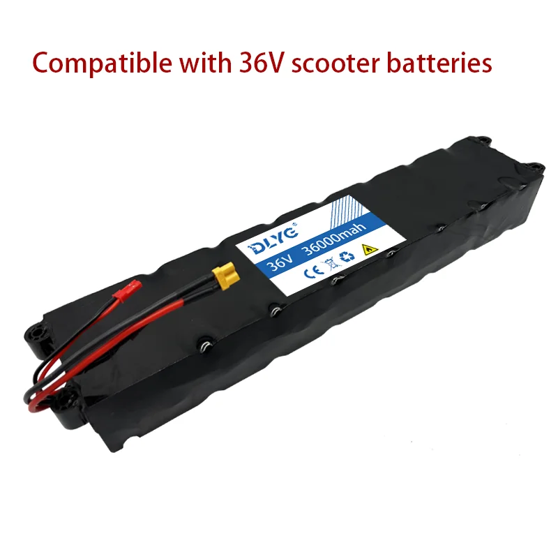 36V 10S3P 36ah 500W High Power 18650 Lithium Rechargeable Lithium Battery for Bikes Scooter Electric Vehicle with BMS XT30 XT60