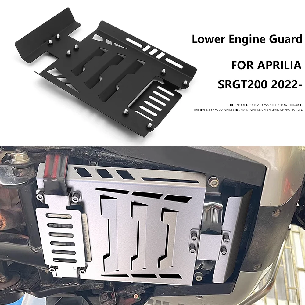 Motorcycle Lower Engine Guard Bellypan For Aprilia SRGT200 SR GT 200 SRGT 200 2022 2023 Under Cowling Fairing Shrouds Belly Pan