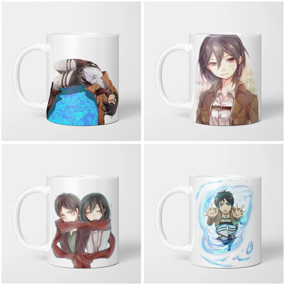 Attack on Titan ceramic water cup mug mug milk mug coffee mug beer mug gift custom photo logo