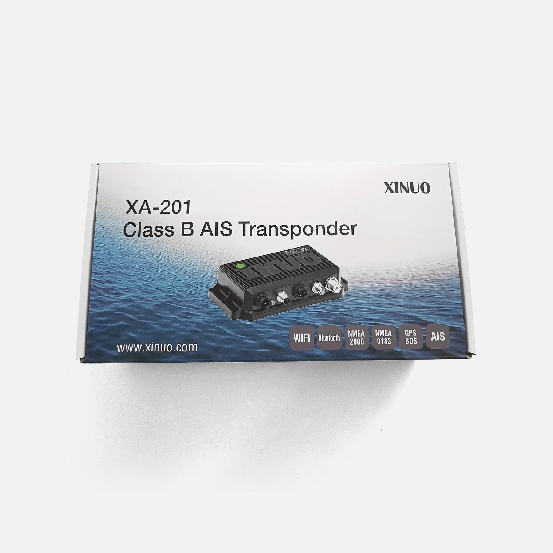 Xinuo XA-201 sistema de identificação automática marinha marinha ais classe b transponder transdutor embutido wifi por telefone app