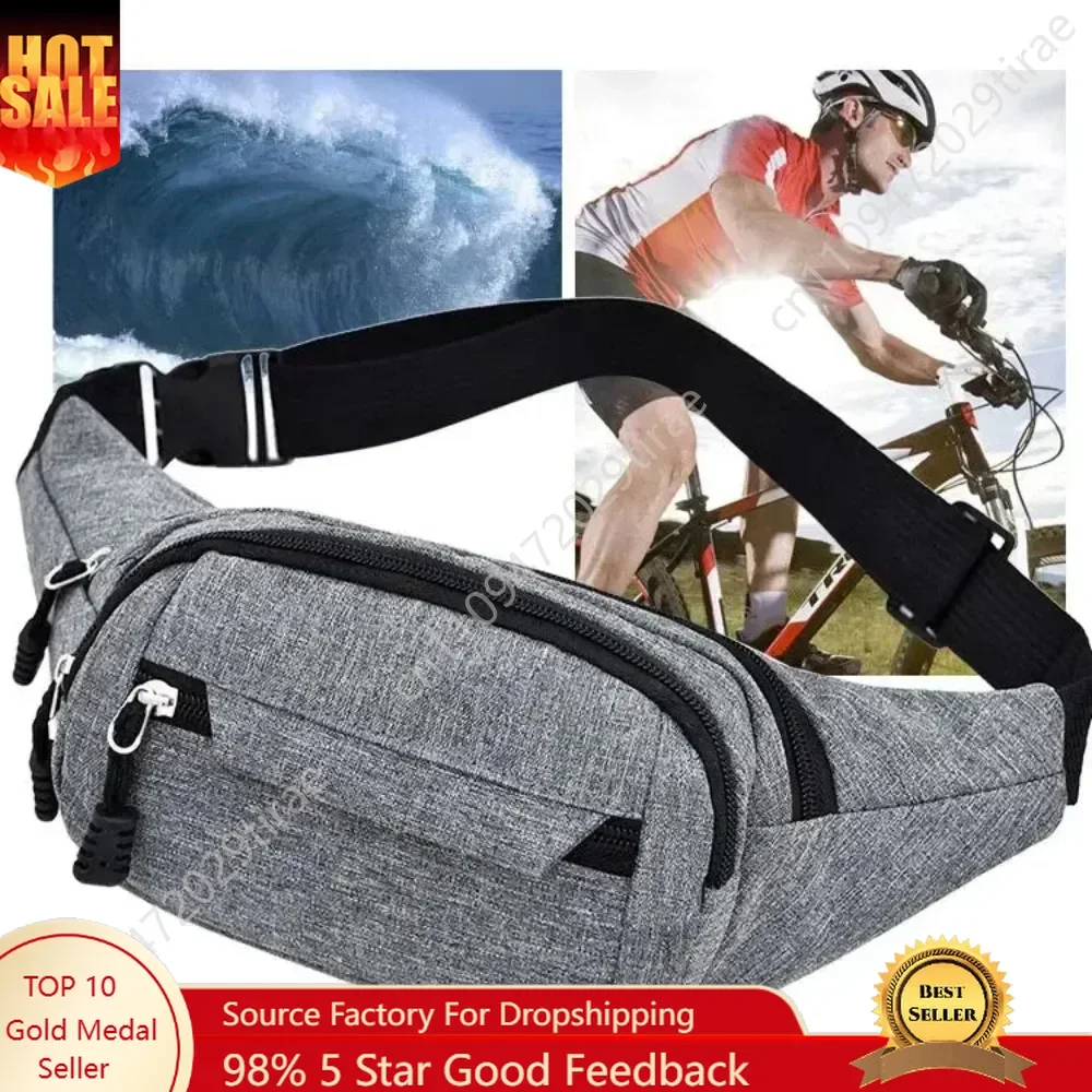 2024 Mobile Waist Bag for Men Women Multifunctional Large Capacity Belt Bag Anti Splash Wear-resistant Construction Site Pochete