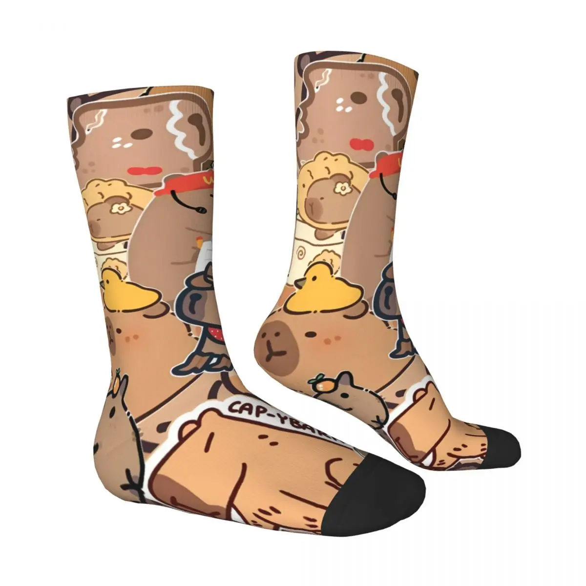 جورب كابيبارا مطبوع للرجال من البوليستر