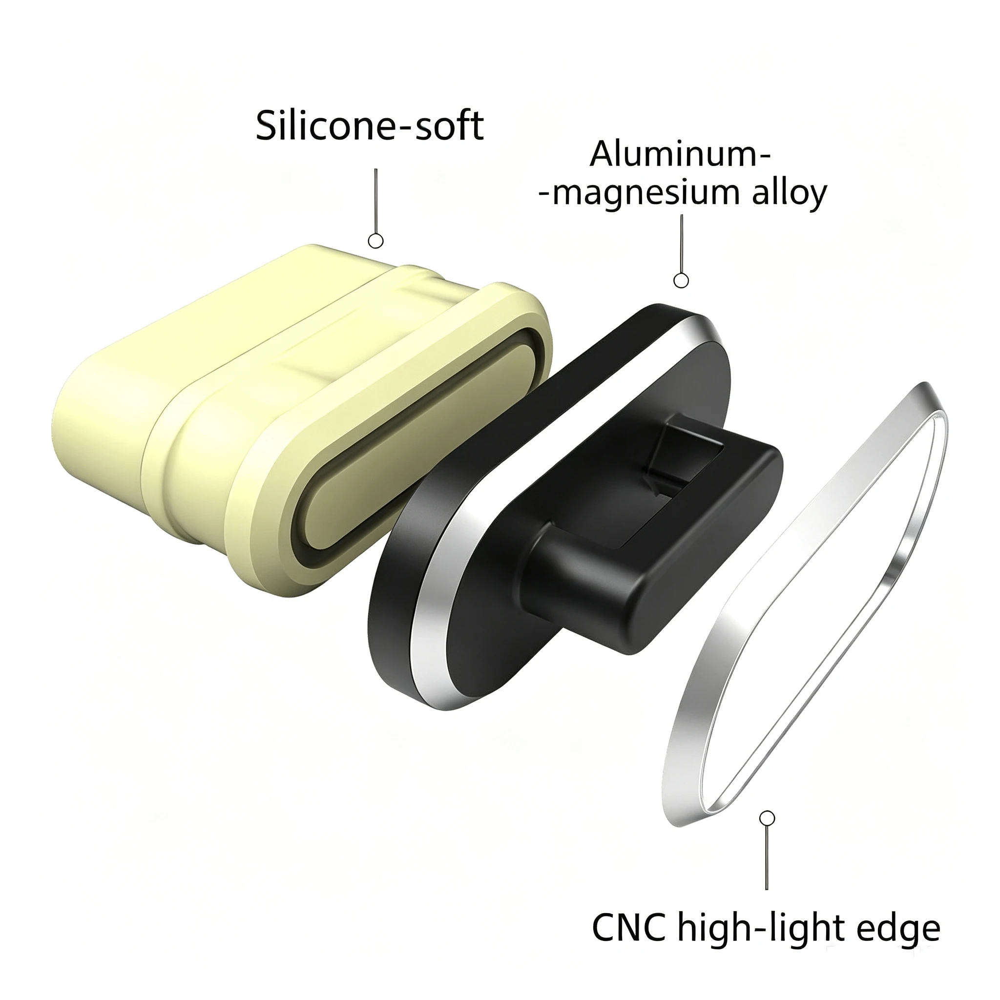 6/1Pcs Type C Charging Port Protector Stopper Cap Cover DIY Dust Plugs Pendant for iPhone 17 Samsung Anti-Dust Plug with Hole view 5
