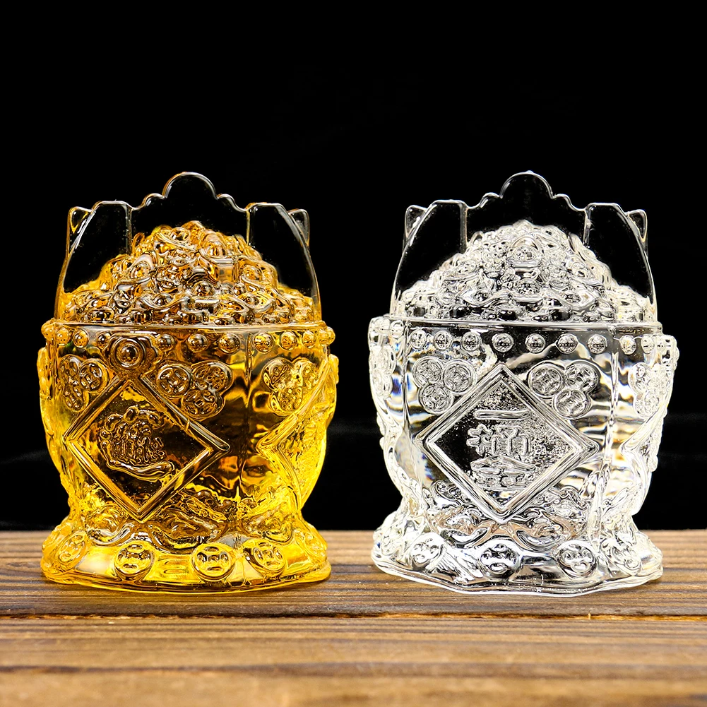 Crystal Cornucopia Feng Shui Paperweight Treasure Bowl Lucky Fortune Home Decoration Ornament Feng Shui Mascot