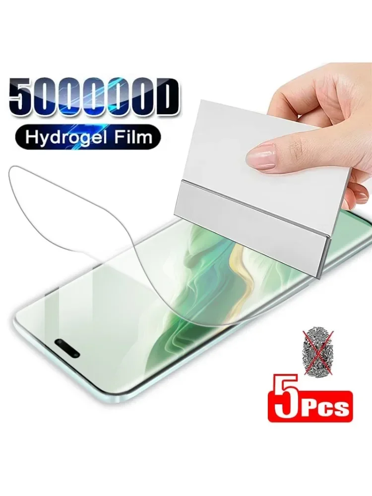 5 Pcs Hydrogel Film For Honor Magic 8 7 6 5 Pro Lite 500 400 300 200 Pro Lite X9A X8A X8B X9 X8 Full