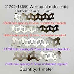 18650 And 21700 Battery 2P Wavy Nickel Strip Nickel Sheet W Type Nickel Strip Coil 2 Units W Type