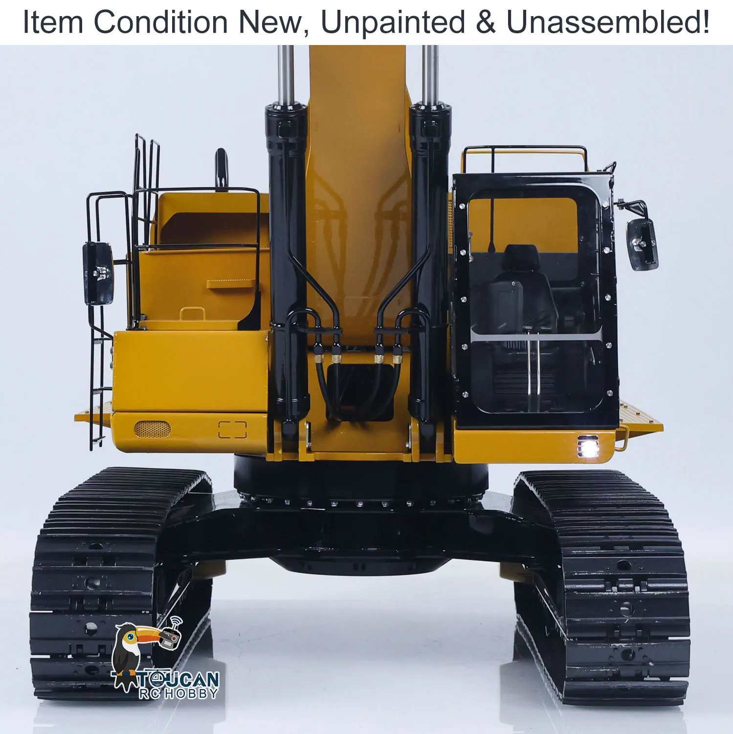 LESU – KIT C374F en métal, modèle de pelle lourde avec télécommande hydraulique, pelle RC, Valve 6CH, écran LCD, pompe légère, camion, voitures, 1/14