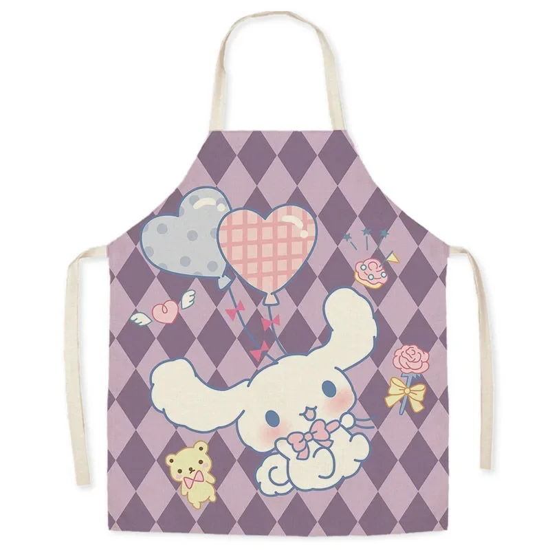 Kawaii Sanrio Cinnamon Dog Apron Parent-child Apron Restaurant Kitchen Cooking Baking Anti-fouling Apron Home Cleaning Tools