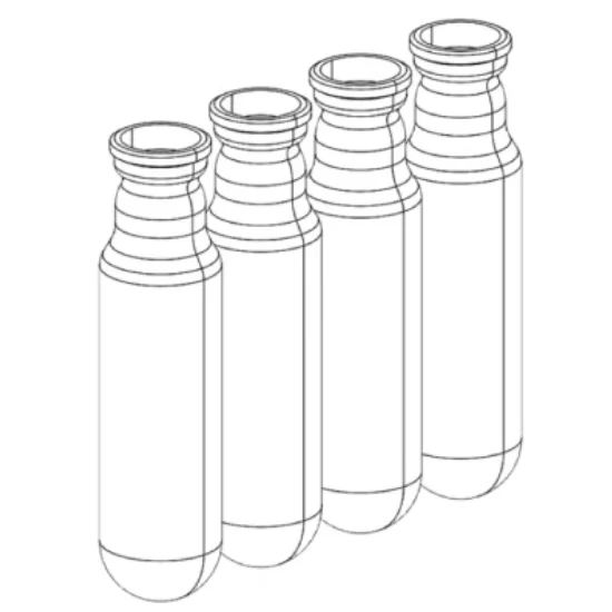 BUCHI Kjeldahl Sample Tubes 500mL 4pcs Per Package 043982