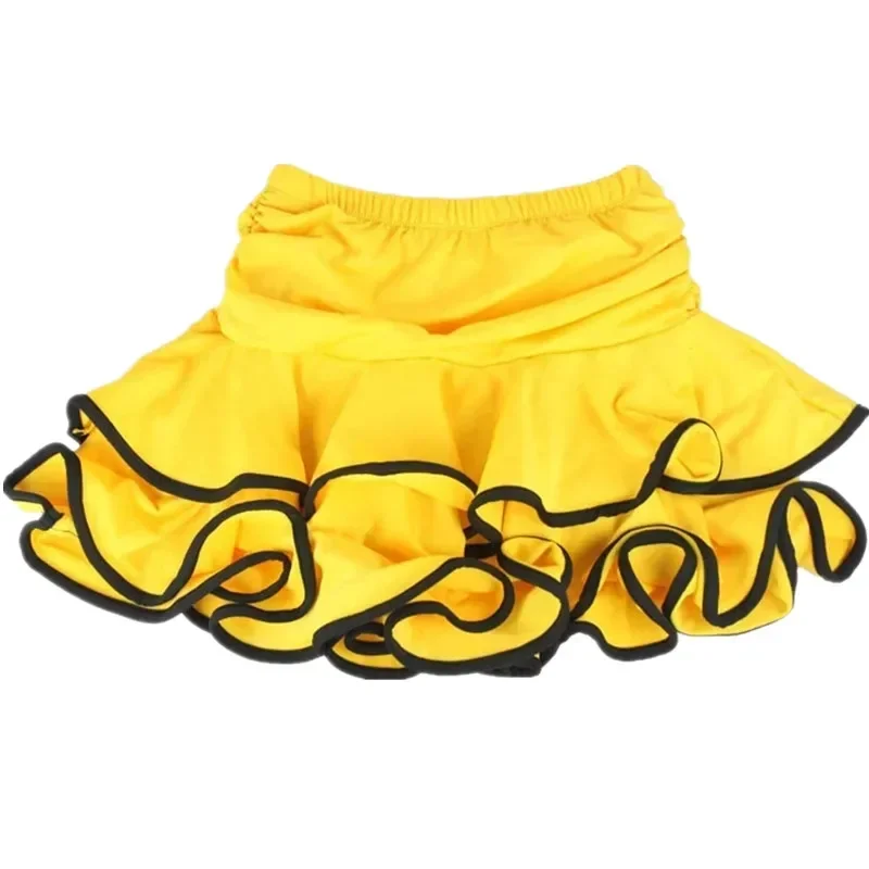 14 Colors Spring Summer Child Girl Latin Dance Skirt Practicing S Kids Tutu Ballroom and Ballet Dancing