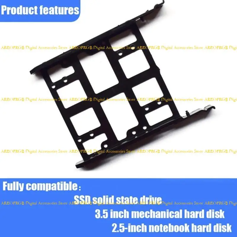 E21E Nhựa 2,5 inch / 3,5 inch SSD HDD Fearing Fearing Chân giá đỡ PC ổ cứng ổ cứng Máy tính với máy tính để bàn
