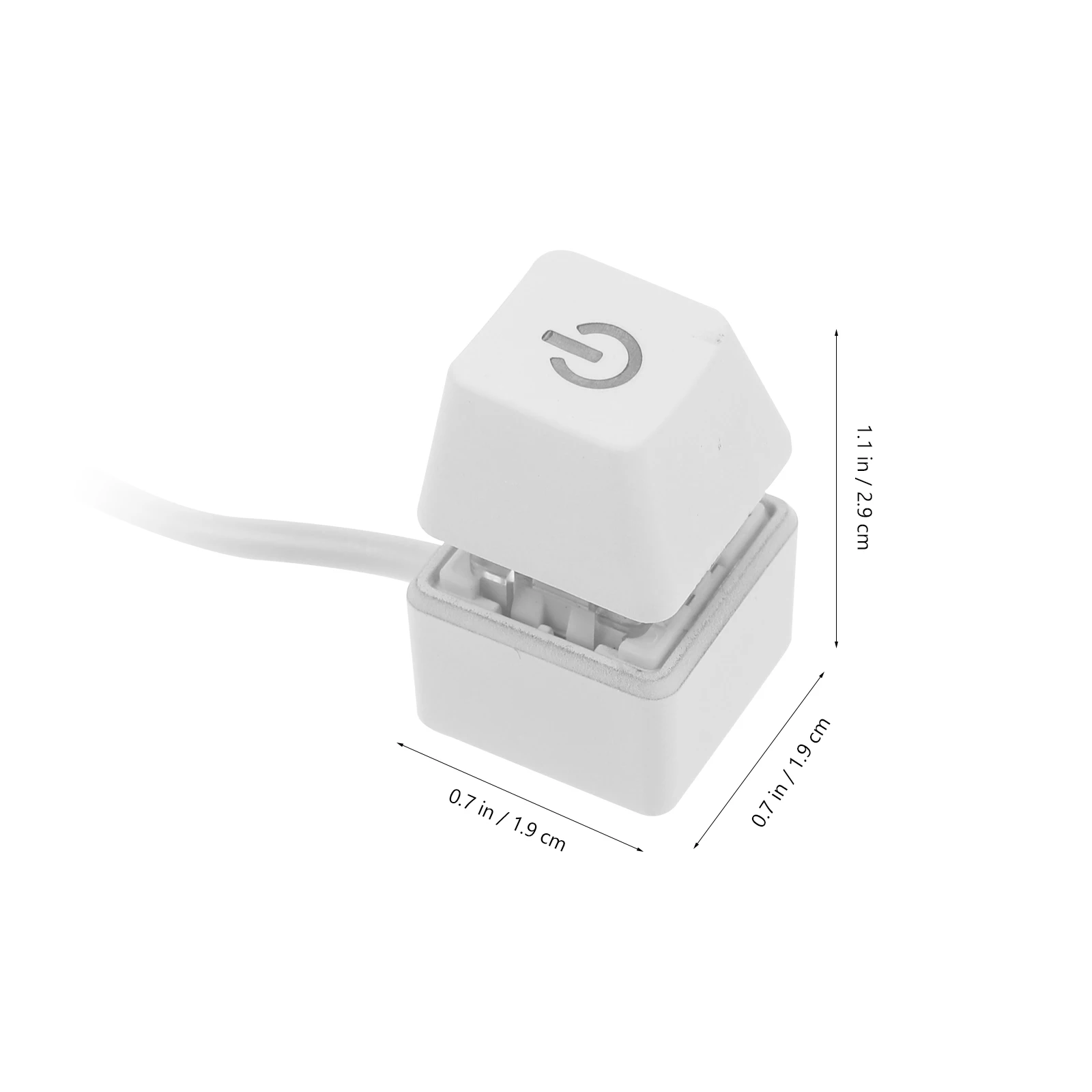 

External Button For .65M Long On Off Control Cable Durable Copper Abs Led Material Desktop Computer Accessory Remote Power