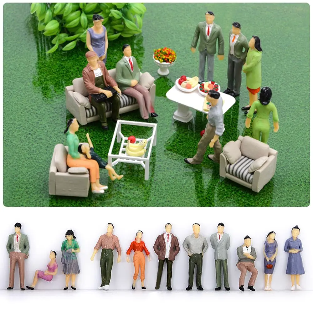 10/20/25/50pcs 1:75/1:50/1:42/1:30/1:25 Scale  Figures Garage Kit DIY Character ABS Model People Figures Building Passengers