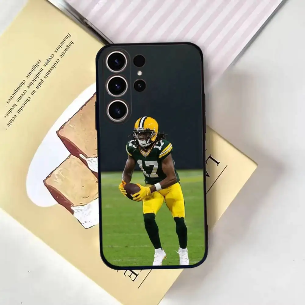 Pro Football D-Davante Adams Handyhülle für SamsungS25,24,21,22,23,30,Ultra,20,Plus,Fe,Lite,Note,10,9,Soft Black Cover