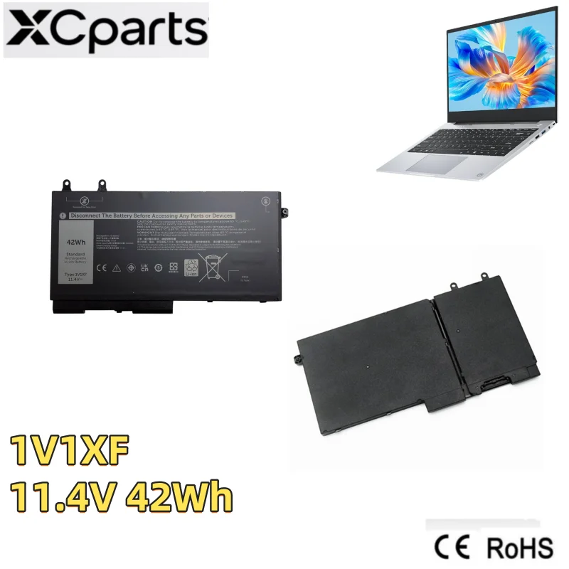

New 11.4V 42Wh 1V1XF Battery Laptop Lithium for Dell Precision 3540 Latitude 5400 5401 5500 Notebook 27W58 027W58 7VTMN XV8CJ