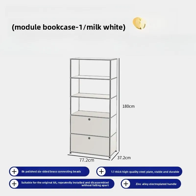 Gabinete de cubo de almacenamiento de TV de diseño, fábrica de borde de acero inoxidable Medieval, gabinete Simple moderno ins
