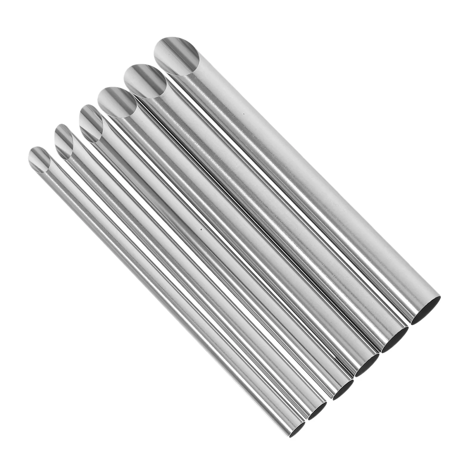 6Pcs Pottery Hole Punch Tools Stainless Steel Circular Clay Cutters for DIY Ceramic Teapot Spout Making Craft Hole Punch Set