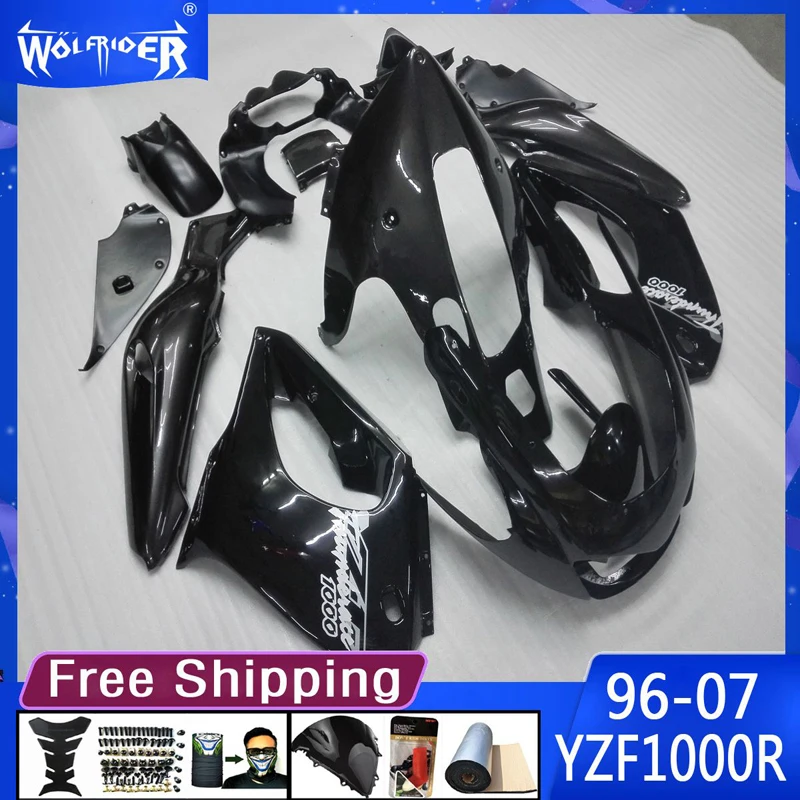 

motorcycle ABS plastic fairing for YZF1000R 1996-2007 YZF1000R 96-07 Motorbike black White fairing Manufacturer Customize cover