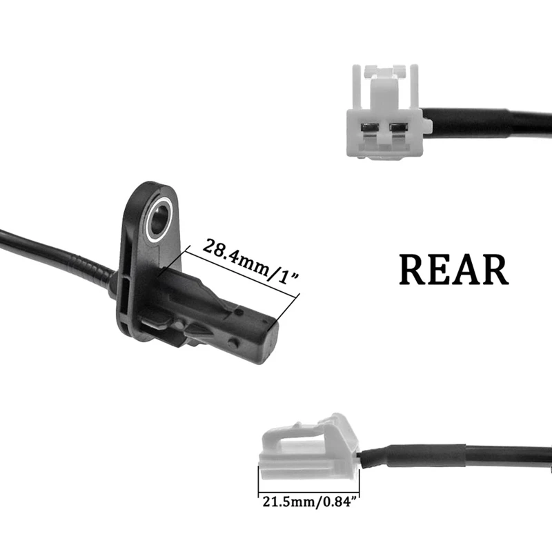 Brake Wheel Speed Anti-Lock Sensor 95681-2S500 95680-2S500 Black For Hyundai Tucson Ix35 KIA Sportage 2.0 2.4 2011-2016