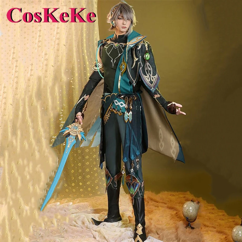 CosKeKe Alhaitham Cosplay Anime Game Genshin Impact Costume Fashion Handsome Battle Unifrom Halloween Party Role Play Clothing