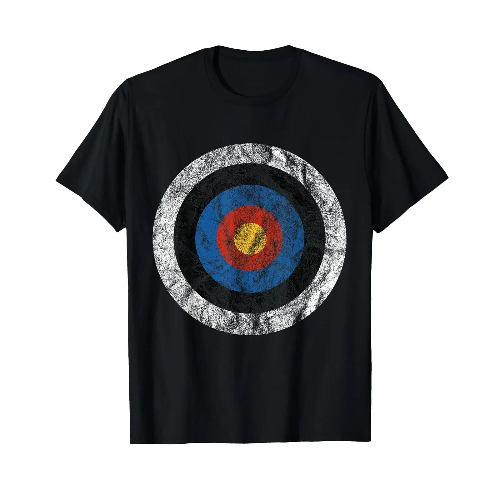 Bullseye Target T Shirt Arrow and Bow Idea vintage Washed Unisex Casual Comfortable Versatile homme Top For Everyday Wear