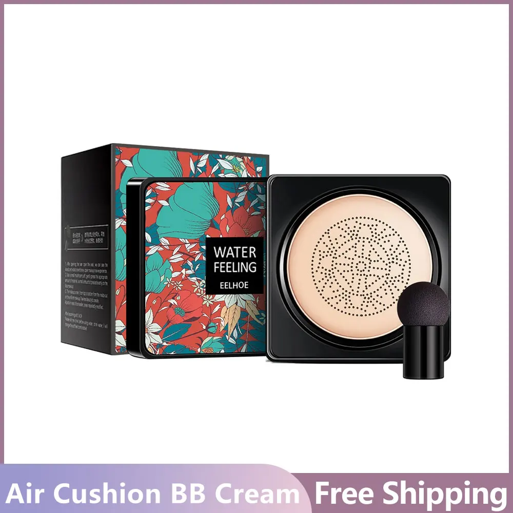 EELHOE Mushroom Head Air Cushion BB Cream No Creasing/Cakey Waterproof Moisturizing No Separating Brightening Primer Foundation