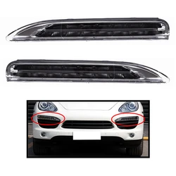 Front Turn Signal Daytime Running Lights Headlight For Porsche Cayenne 2011-2014 LED DRL Day Light Spare Parts