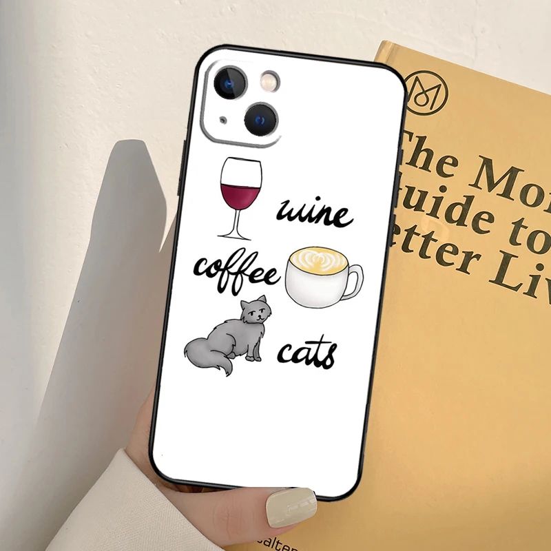 حافظة هاتف على شكل كأس نبيذ القهوة لهاتف آيفون 17 برو ماكس 17 إير 17 برو غطاء ممتص للصدمات ناعم #4