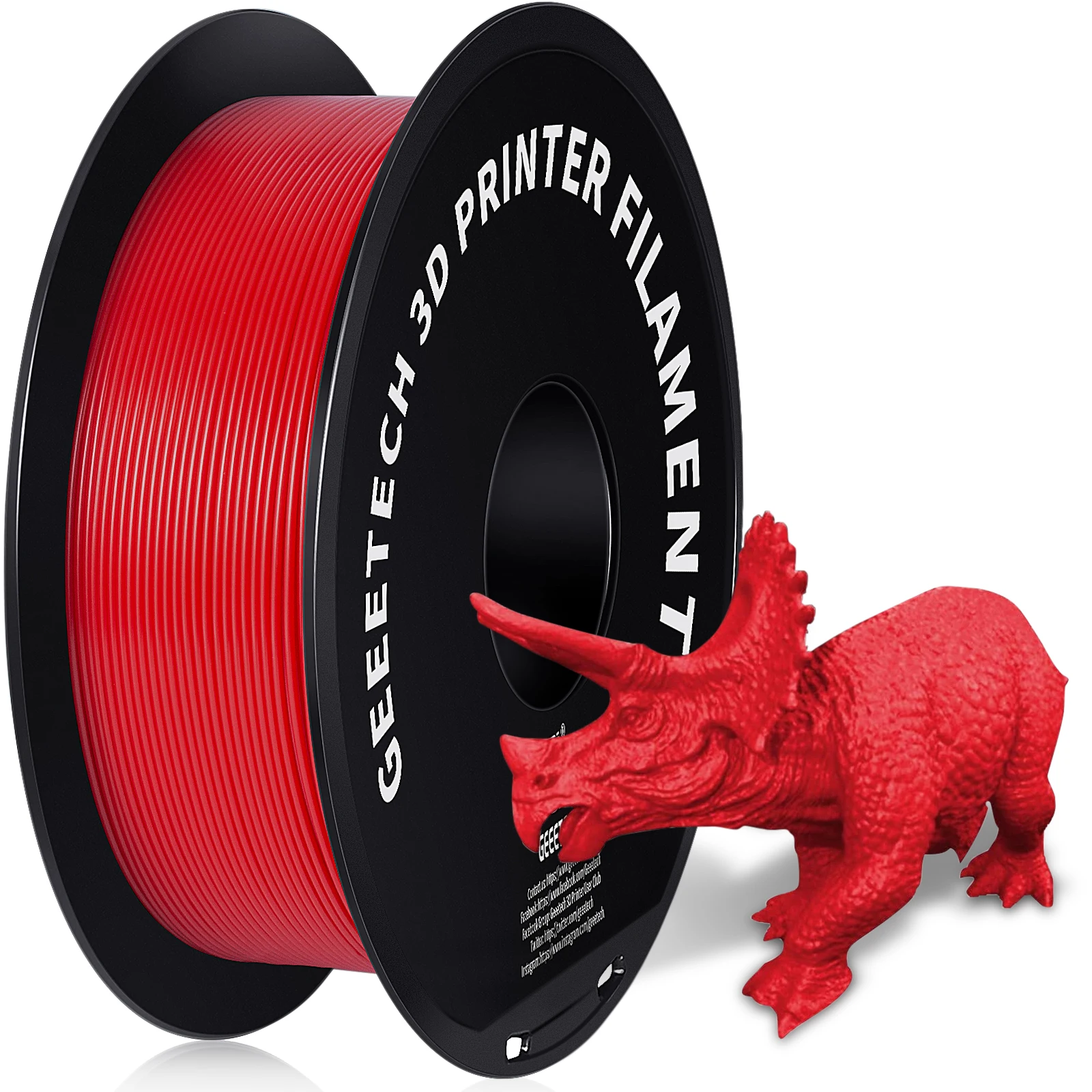 Geeetech PETG Filament for 3D Printer 1.75mm Dimensional Accuracy ±0.03mm 1kg 3D Printing Material Spool (2.2 lbs)