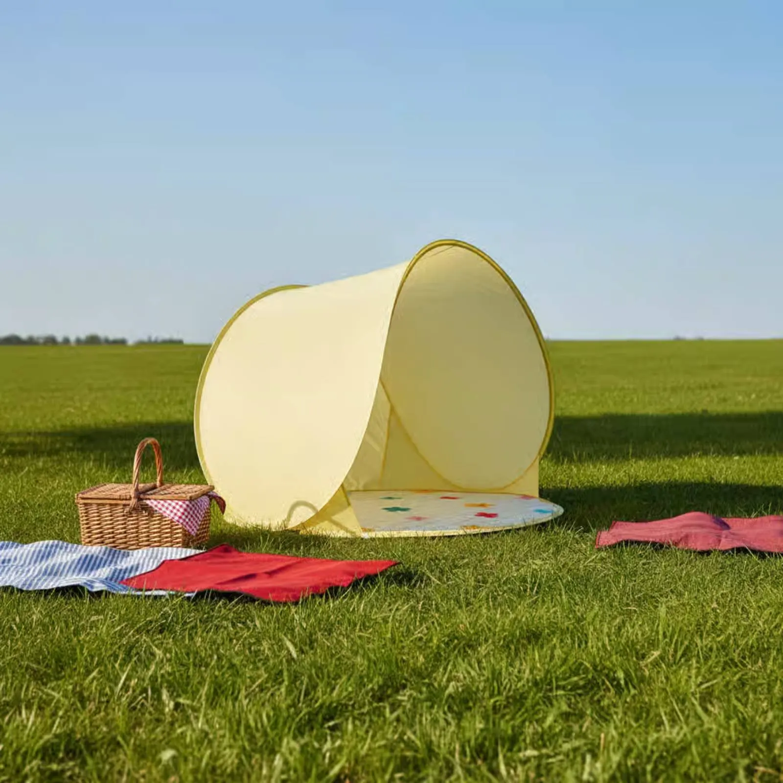Popup Beach Tent Windproof Instant Setup Beach Tent Rainproof Waterproof for Children view 5