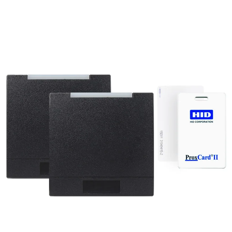 

125 кГц HIDcard RF Card Reader Водонепроницаемый бесконтактный Wiegand26-37 Выход RS232 RS485 Считыватель контроля доступа