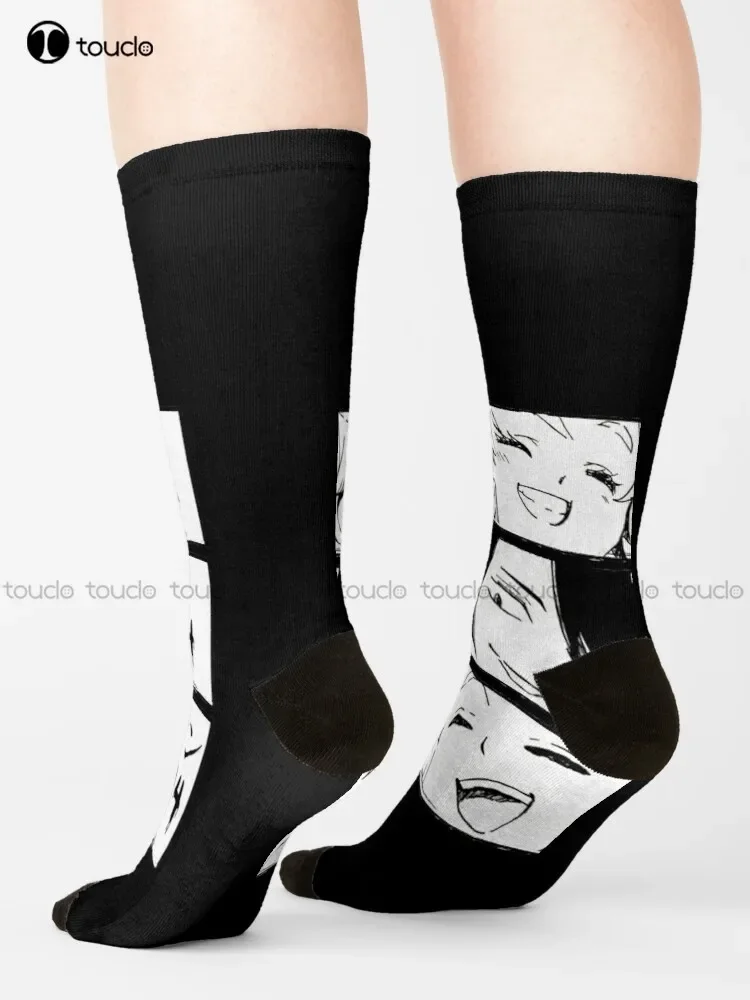 وعد نيفرلاند إيما راي و نورمان الجوارب النسائية الجوارب شخصية مخصصة للجنسين الكبار في سن المراهقة الشباب الجوارب الفن الشعبي الجديد