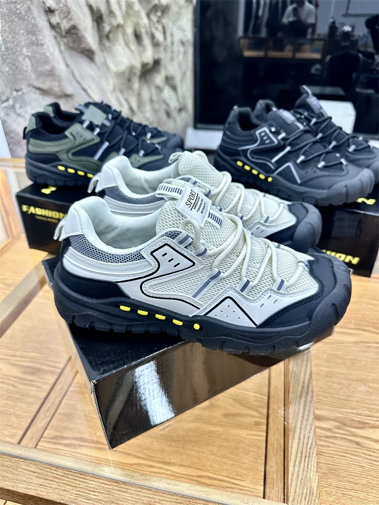 

Comfortable Breathable Men's Outdoor Climbing oes Lightweight Anti-slip Wear-resistant Casual Sports Me Upper