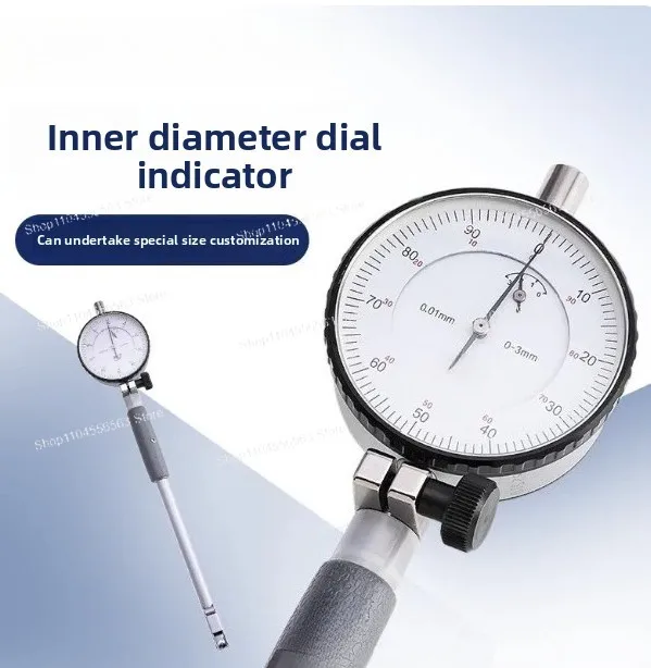 Internal diameter dial with extended rod type indicating gauge head for measuring cylinder height with high precision