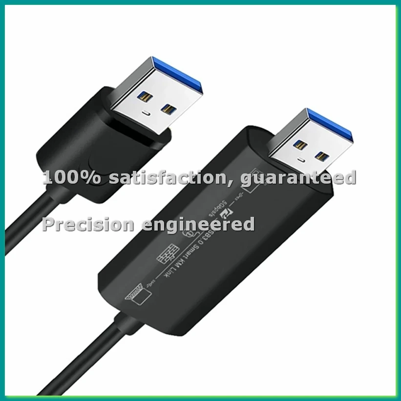 

Кабель-мост для синхронизации данных, обмена мышью и клавиатурой, USB3.0+Type-C, прямой сетевой передачи файлов между ПК, копирование данных с компьютера - ABWO