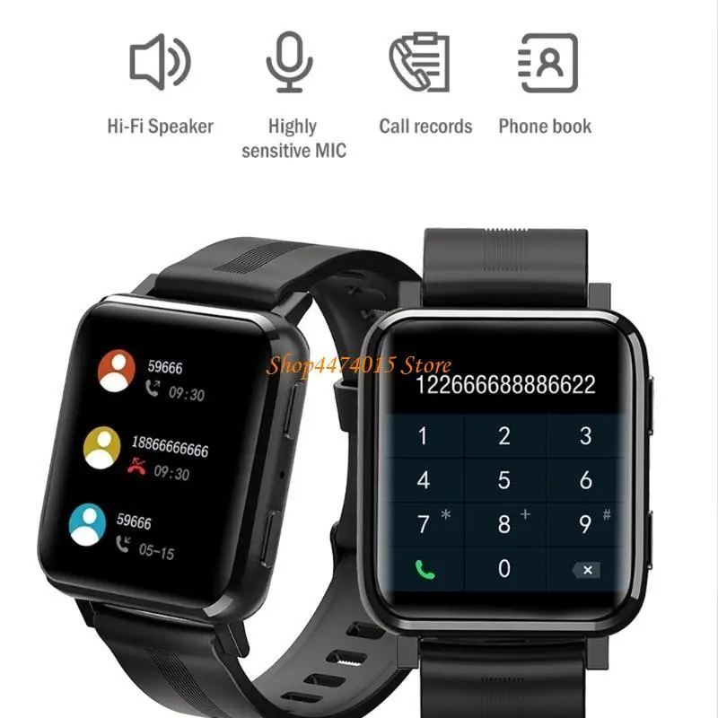 

K1AA F30 1,54 "Экранные часы Умные часы поддержка сердечного рисунка Мониторинг сна водонепроницаемые запястье браслет для и