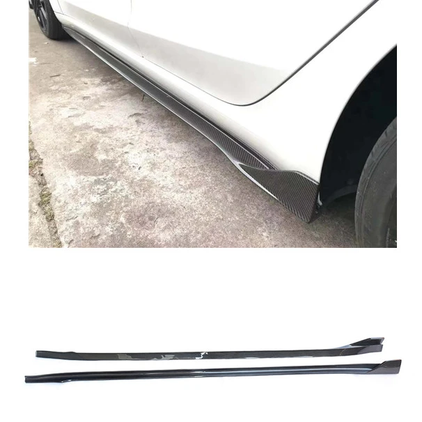 Carbon Fiber Car side skirt For Tesla Model 3 2017-2020 Body Kit 100% Fitment  Side Skirts