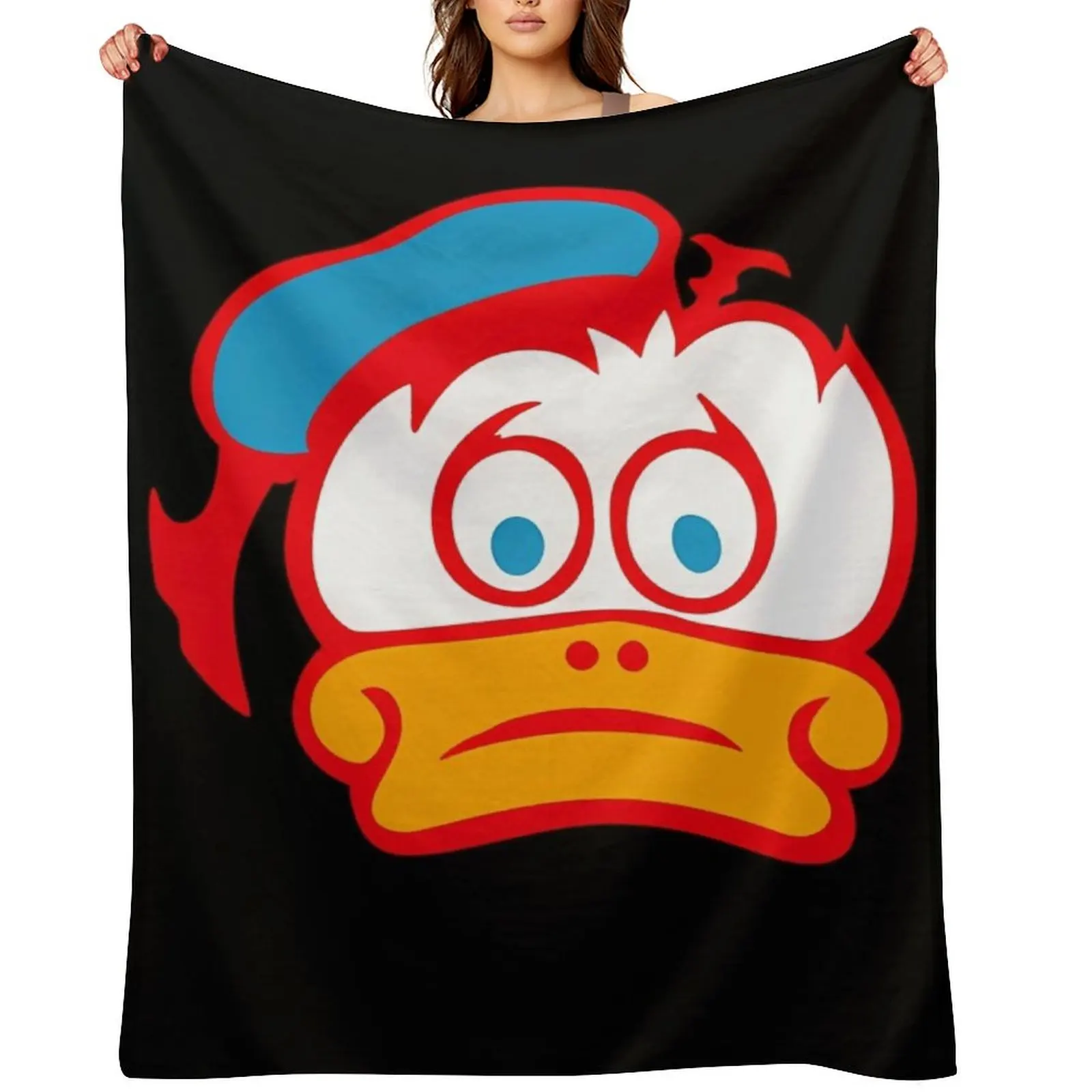 

Barry Sheene Duck Logo Throw Blanket For Baby Bed linens Luxury Brand Quilt Blankets