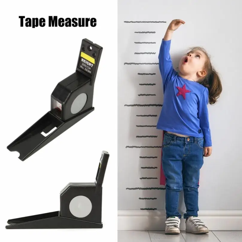 2M Wall Mounted Height Meter Two Color Stadiometers Baby Growth Ruler Measure Stature Meter Body Tape Height Chart Measure