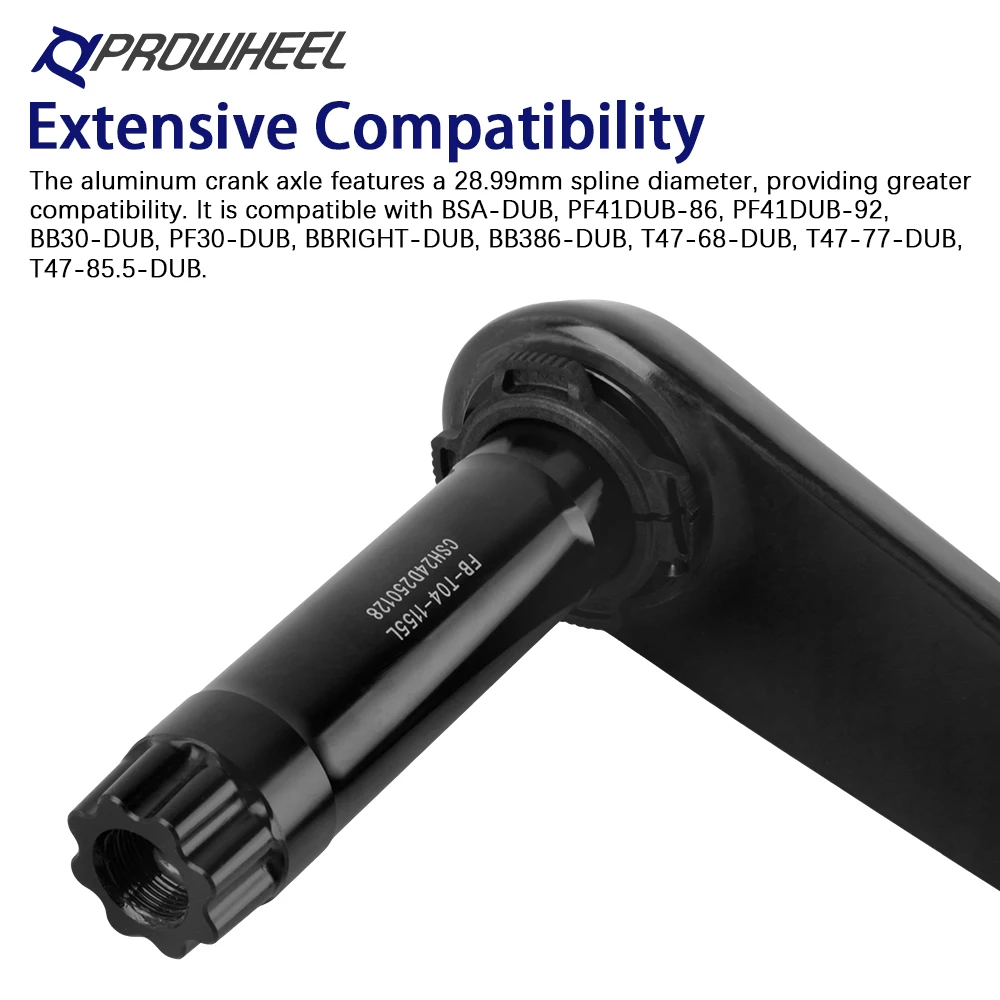 Prowheel الطريق دراجة ألياف الكربون كرانسيت CVU-C901A-TT 165 170 172.5 175 مللي متر دراجة ضرس 50T 34T سرعة الدراجة الدراجات أجزاء #6
